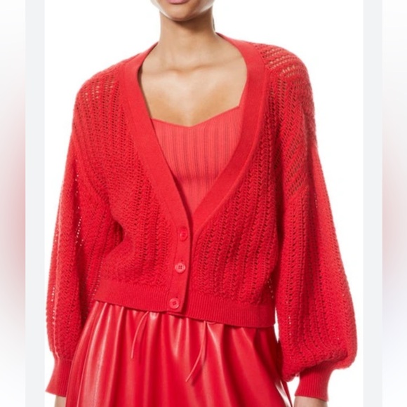 Alice + Olivia Sweaters - Alice and Olivia Winsor Deep V cardigan